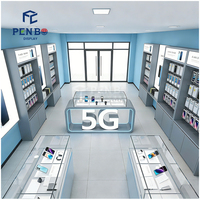 Magasin électronique moderne pour centre commercial Design d'intérieur Comptoir d'affichage de téléphone portable pour commerce de détail Meubles d'affichage de magasin de téléphonie mobile