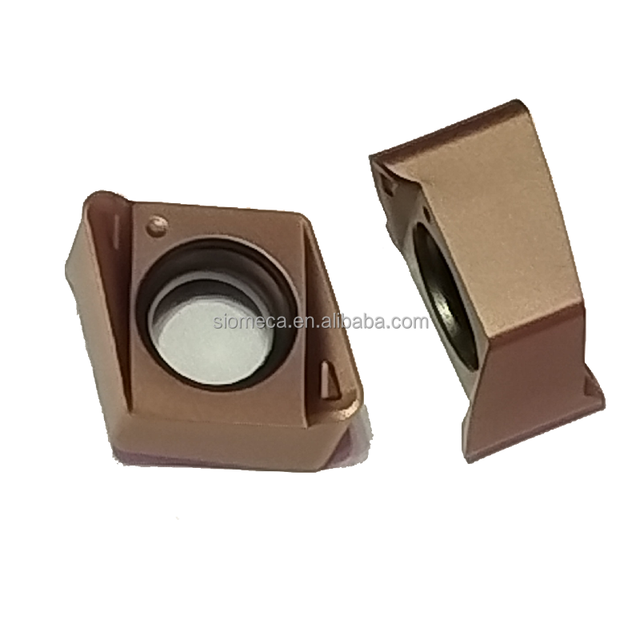 4NKT Carbide Inserts 4NKT060308R 90 Right Angle Stainless Double Sided Milling Insert High Feed HRC60 PVD CVD Coated CNC Milling
