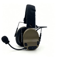 Casque anti-bruit électronique, protection auditive tactique pour la chasse, équipement de protection individuelle, ABS 25dB NRR