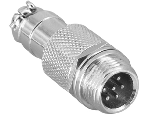 GX12 popo ortak tipi erkek tak dişli kablo montaj lehim gümüş GX12 2/3/4/5/6/7 Pin popo ortak erkek tak - Product Image 5