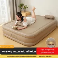 Matelas gonflable en PVC brossé entièrement automatique et écologique de haute qualité avec pompe intégrée pour la maison et le camping en plein air