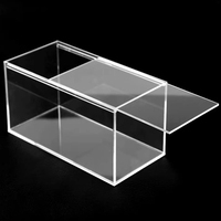 Acryl behälter Benutzer definiertes rechteckiges Quadrat Runder klarer oder farbiger Acryl behälter