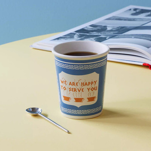 Wholesale New York City Greek Coffee Cup Ceramic to Go Cup Custom Ceramic Mug No Handle - Product Image 5