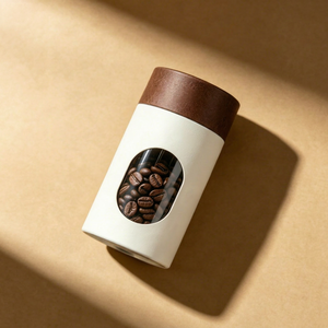 กระบอกบรรจุภัณฑ์เมล็ดกาแฟแบบกระดาษพิมพ์ลายทองคำ  แบบรีไซเคิลได้ สำหรับกาแฟ ชา และมัทฉะ - Product Image 6