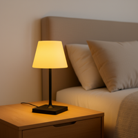 Lampe de table LED à commande tactile, étanche IP54, à intensité variable, avec logo personnalisé, pour hôtel, vente chaude de l'usine Coolqing