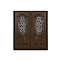 Porte d'entrée double en fibre de verre Onda, design moderne, garantie 5 ans, couleurs personnalisées, composite, étanche