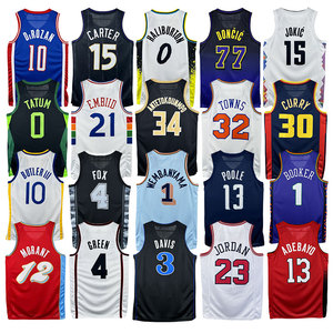 Últimos Jerseys al por Mayor 2025, Jersey de Baloncesto Americano con Estampado en Caliente, 77 Luka Doncic, 15 Nikola Jokic, 34 Giannis Antetokounmpo - Product Image 6