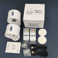 Lámparas LED Modernas Decorativas de Pared para Interiores, Recargables, con 3 Temperaturas de Color, Control Remoto, CRI 80, para Estudio o Dormitorio