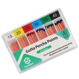 Pointe de gutta-percha dentaire conique 02/04/06 Point de gutta-percha absorbant dentaire Point de gutta-percha à code couleur - Product Image 4
