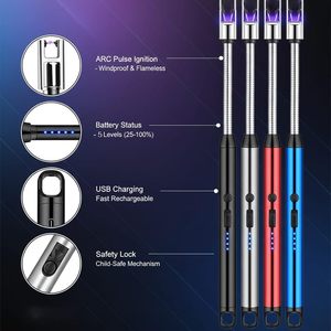 Multi-Function Arc Lighter Single Plasma Lighters Rechargeable USB Electric BBQ Lighter for Kitchen <b>Candle</b> - Product Image 3