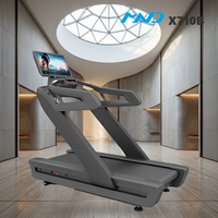 Tapis roulant professionnel commercial avec écran LCD, équipement de gym MND Fitness, entraîneur cardio pour salle de sport et spa à Dubaï, usage intensif