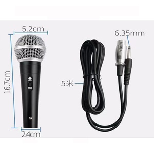 B220 Bán Buôn Trọng Lượng Nhẹ Màu Đen Kim Loại Microphone Di Động Cho Nhà Theatre Máy Tính Phòng Thu Bên Đám Cưới Loa - Product Image 2