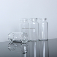 Flacon en verre borosilicate transparent stérile dépyrogéné de 10 ml, 15 ml, 20 ml, 30 ml avec bouchon, emballé dans un carton estampé à chaud, pour acides aminés oraux