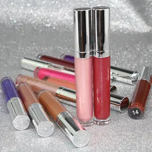 Nude สีน้ําตาลเคลือบลิปกลอสกํามะหยี่เคลือบของเหลวลิปสติกกันน้ําGlitterยาวนานผู้หญิงลิปเคลือบสีชมพูลิปกลอส