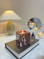 SAIDKOCC personnalisé luxe Jade froid bougeoir bonbons stockage pot petite taille avec plusieurs couleurs hôtel décoration