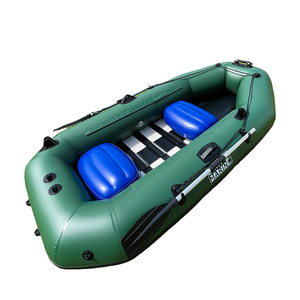Bote Inflable de Pesca de 8.5 Pies, Piso de Listones Plegable, Bote de Surf y Kayak de Carreras para 3 Personas, para Deportes Acuáticos al Aire Libre en el Mar - Product Image 5