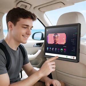 Tablette Android 14 NFC 11 pouces pour appuie-tête de voiture avec support de fixation pour siège, idéale pour le divertissement des passagers arrière de taxi (ODM) - Product Image 1