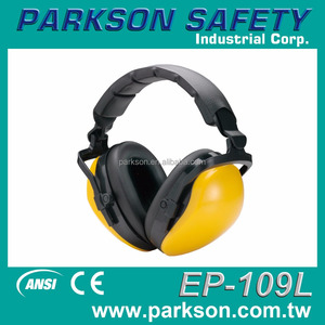 Orejeras de Alta Calidad con Diadema Metálica Amarilla Sin Metales EP-109L, Resistentes a la Resonancia, Duraderas, para Seguridad Auditiva en el Lugar de Trabajo, ANSI S3.19 - Product Image 2