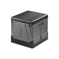 Toilette pliante portable de camping, toilette de voyage compacte et robuste avec sac de rangement pour les activités de plein air, la voiture, la randonnée et les situations d'urgence