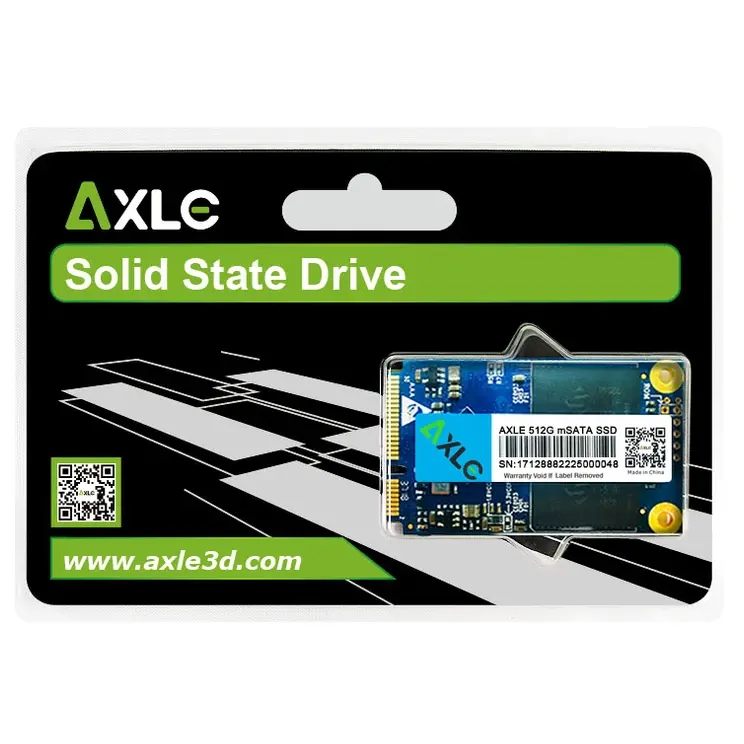 노트북 용 AXLE PC mSATA 솔리드 스테이트 디스크 SSD 512G 하드 드라이브