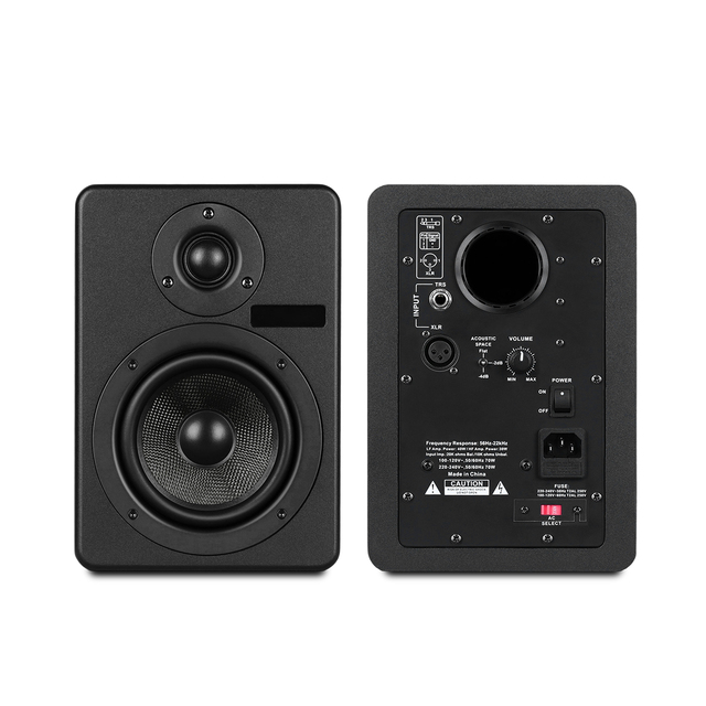 5 Inch Active Monitor Speakers Pair Powered Studio Monitors for Studio Music Production