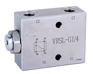 VBPSE 유압 모바일 굴삭기 기계용 유압 싱글 파일럿 체크 밸브 제어 밸브