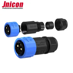 Jnicon fábrica M23 50Amp 8 Pin lítio bateria conector impermeável