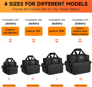 Sac de transport portable personnalisé pour station d'alimentation, étanche, compatible avec Jackery Explorer <span class=keywords><strong>2000</strong></span> V2/1500/<span class=keywords><strong>ECOFLOW</strong></span> <span class=keywords><strong>DELTA</strong></span> 2 - Product Image 3