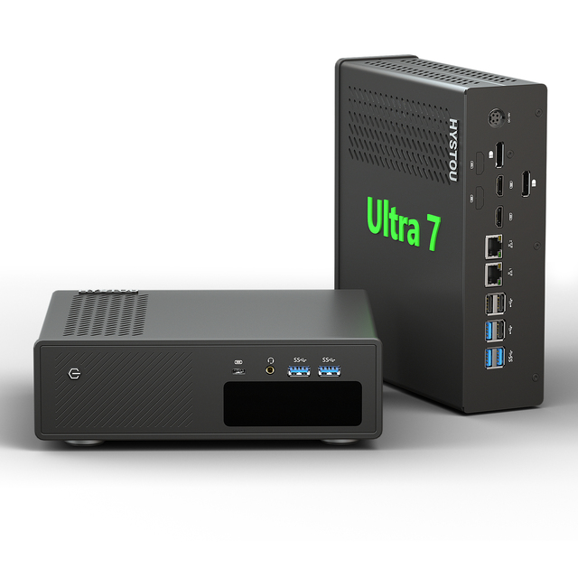 Ultra 7 165H AI Mini PC 11 TOPS NPU DDR5 96GB RTX 5050 8G 2xRJ45 10xUSB Support Win11 Linux Vpro AMT Remote Management