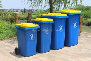 Nhà sản xuất OEM 240L Nhựa thùng rác với cán bìa ngoài trời chất thải Thùng & Thùng rác nhà bếp tái chế giá rẻ giá - Product Image 6