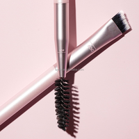 0060 Double extrémité OEM vraies Techniques de gros Offre Spéciale synthétiques bon prix rose professionnel simple ensemble de pinceaux de maquillage de sourcil
