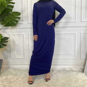 9099 # Modal Jersey di cotone di alta qualità da ultimo design Abaya abito interno musulmano da donna con <span class=keywords><strong>Hijab</strong></span> turco per abbigliamento islamico Abaya - Product Image 4