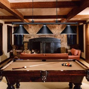 Lampes de <span class=keywords><strong>billard</strong></span> Rayspeed Premium en métal noir, 3 lumières pour salles de <span class=keywords><strong>billard</strong></span> - Product Image 4