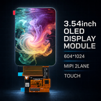 شاشة AMOLED أصلية عالية الدقة مقاس 3.54 بوصة بدقة 604×1024 مع واجهة MIPI ثنائية المسار للأجهزة الصناعية الذكية المحمولة