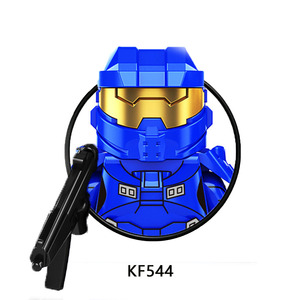 Mini-mecha spatial futuriste en ABS, blocs de construction éducatifs entièrement imprimés, MOC, cadeau de collection KF542-KF549 - Product Image 4