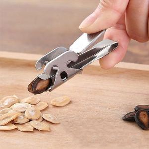Melon Seed Plier Nut Cracker Dụng Cụ Nhà Bếp Thép Không Gỉ Nutcracker Đa Chức Năng Walnut Pine Sheller Dụng Cụ Mở - Product Image 3