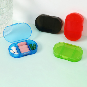 Portable Small Plastic Storage case for Pills Vitamin Tablets Promotional Gifts