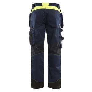 BLAKLADER - 155518608633C150 Pantalón Craftsman Azul marino oscuro/Amarillo Hi-vis-EAN 7330509900550 ROPA DE TRABAJO DE 2017 - Product Image 2