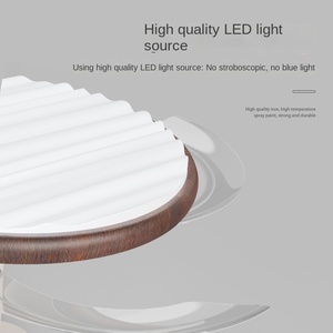 Lámpara de ventilador de techo LED minimalista moderna, 5 aspas DC, Control remoto inteligente, vidrio Invisible para AC, restaurante, sala de estar y dormitorio - Product Image 5