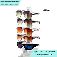 5 paires de montures de lunettes en plastique transparentes colorées présentoir de lunettes de soleil présentoir de comptoir pour porte-lunettes