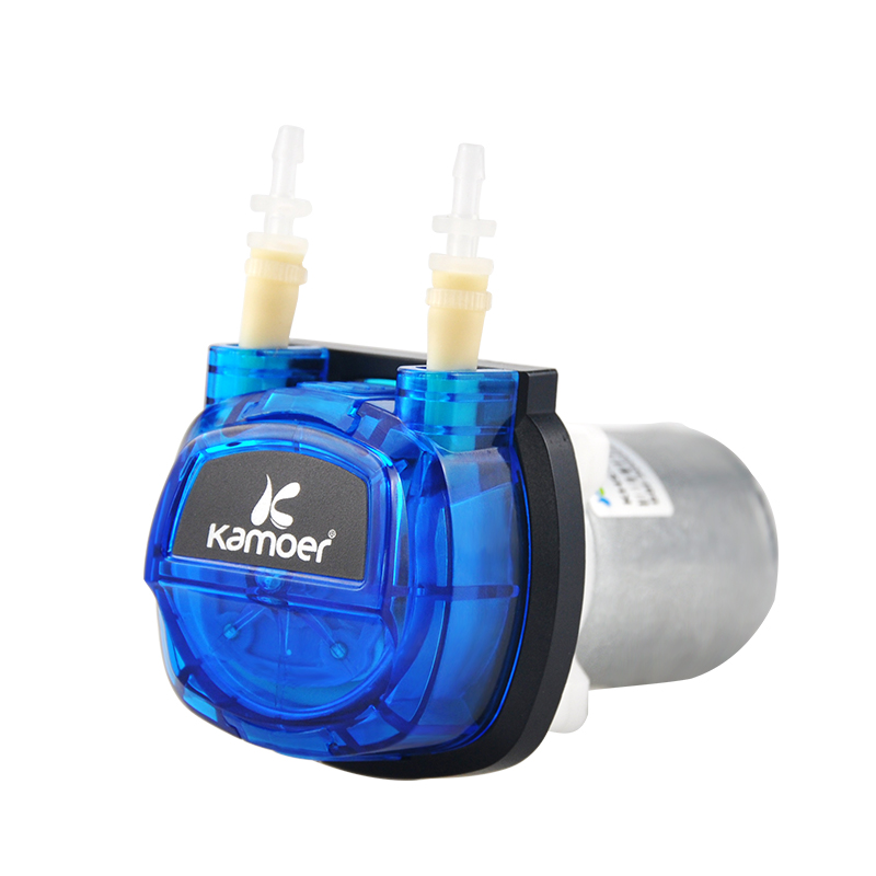 Kamoer KHS 12V 24V DC באיכות טובה כונן הילוך קטן זרימת קטן מיני peristaltic נוזל משאבת עם סיליקון צינורות