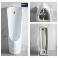 Urinoir sur pied en céramique blanche, modèle 335, à chasse automatique par capteur, pour hôtels, toilettes commerciales et publiques, équipement sanitaire