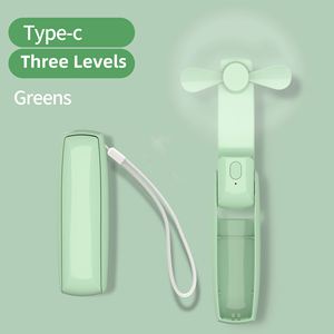 พัดลมมือถือ 3 in 1 พัดลมพับได้ พัดลมพกพาแบบชาร์จ USB พร้อมพาวเวอร์แบงค์ - Product Image 4