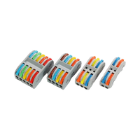 4p pour PCT Soft Hard Quick Connect Wire Joint Terminal Block Building Quick Connect 4-5 Connector for Power Parallel Connecting