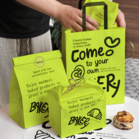Sacs en papier kraft personnalisés pour pizza, salade, gâteau, dessert, pain - Emballage pour plats à emporter et livraison en restaurant