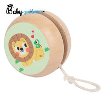 Meilleure vente en bois éducatif pour enfants coloré mignon Yo-Yo jouets en bois de hêtre Yo-Yo maternelle cadeau jouet pour enfants Z05235B