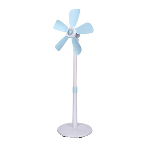 Standing Fan Small Floor Fan Blue <b>Adjustable</b> Height For Home Student Dormitory Less Than 10 <b>Square</b> Meters Electric Tower - Product Image 4