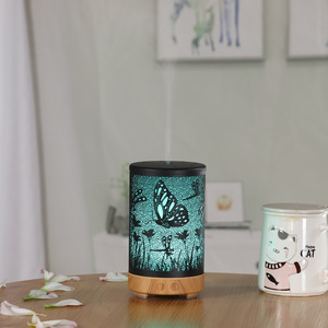 Difusor de Aromas con Control Remoto y Diseño de Mariposa y Libélula, Humidificador de 100 ml con Luz LED y Efecto de Llama - Product Image 4