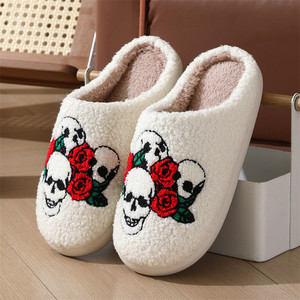 New <b>Halloween</b> <b>slippers</b> Wholesale Household Use TPR Indoor Insulation Cartoon Skeleton <b>slippers</b> - Product Image 5