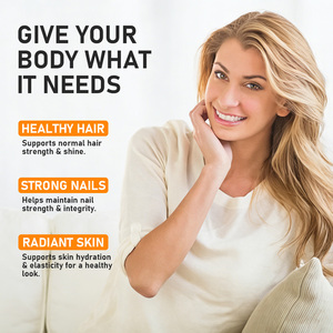 Capsules de vitamines pour cheveux, peau et ongles, best-seller, avec vitamine B6, favorisent la force, la brillance et la santé normales des cheveux. - Product Image 5